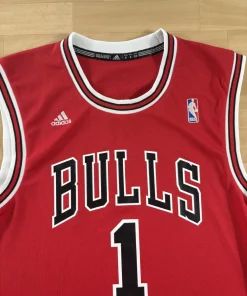 Zoom avant Maillot NBA Derrick Rose Chicago Bulls 2010-2014