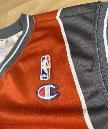 Logos brodés et détails marque Maillot NBA Boris Diaw Phœnix Suns 2007-2009