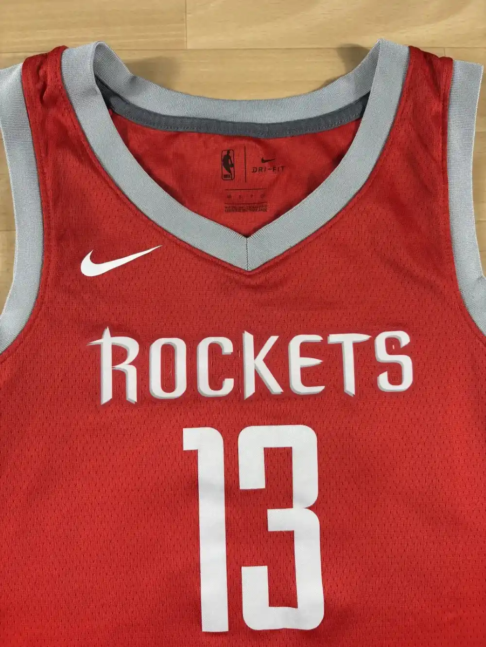 Zoom avant Maillot NBA James Harden Houston Rockets 2017-2019