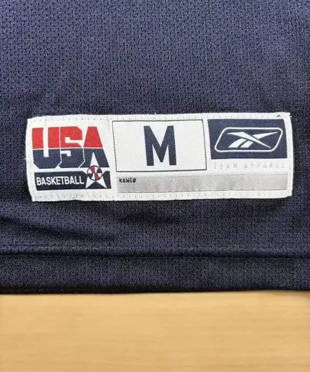 Jocktag authentique bas de Maillot NBA Tim Duncan Team USA 2002