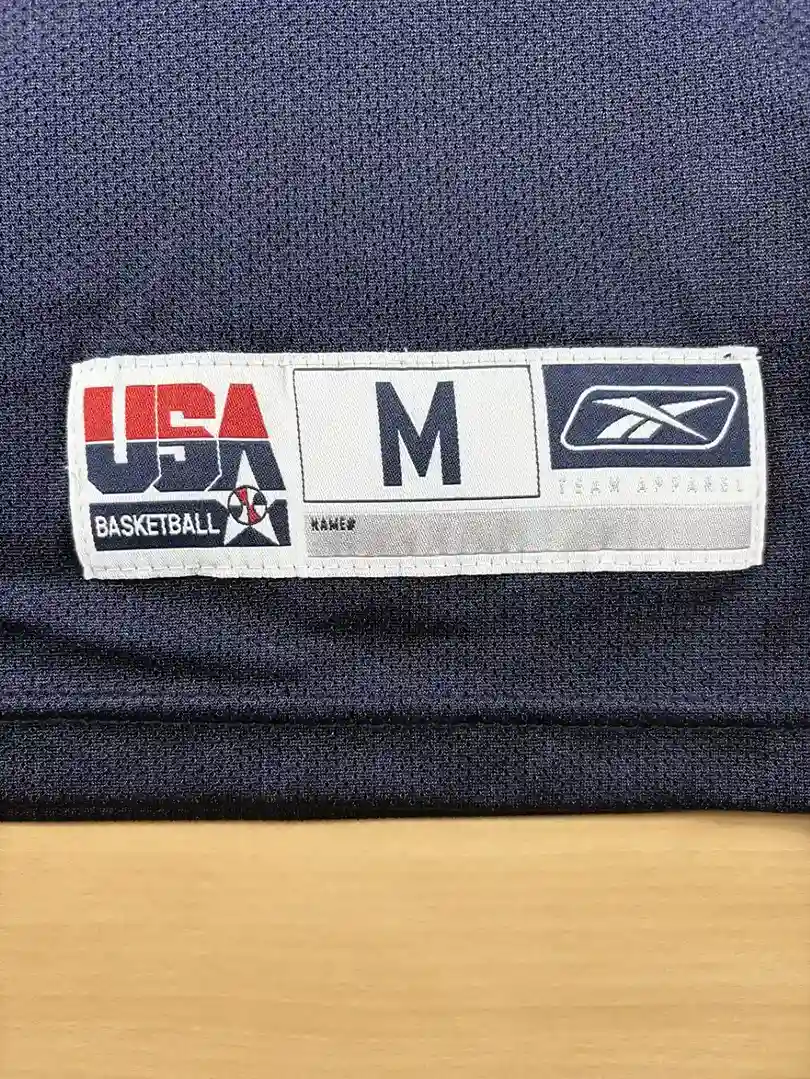 Jocktag authentique bas de Maillot NBA Tim Duncan Team USA 2002