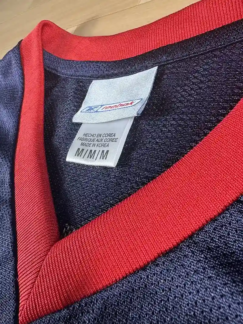 Étiquette col Maillot NBA Tim Duncan Team USA 2002
