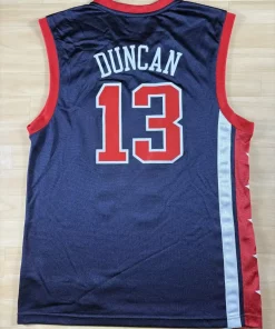 Maillot NBA Tim Duncan Team USA 2002 dos nom et numéro