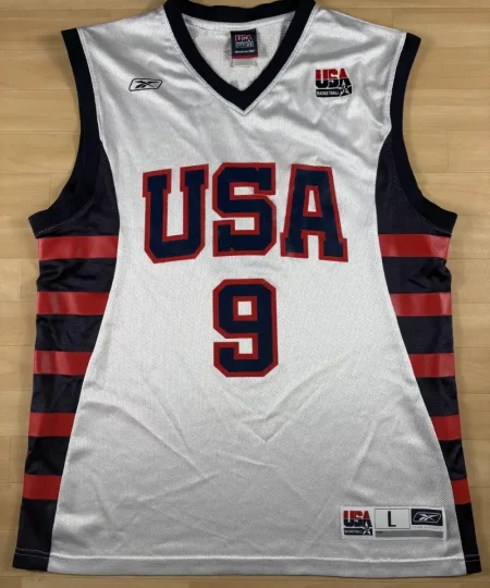 Maillot NBA LeBron James Team USA 2004 authentique face avant
