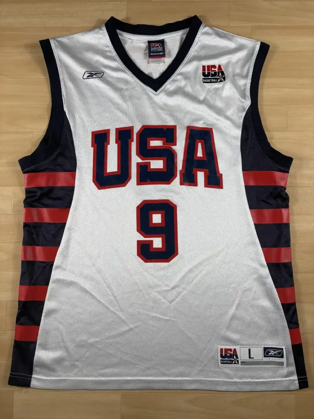 Maillot NBA LeBron James Team USA 2004 authentique face avant
