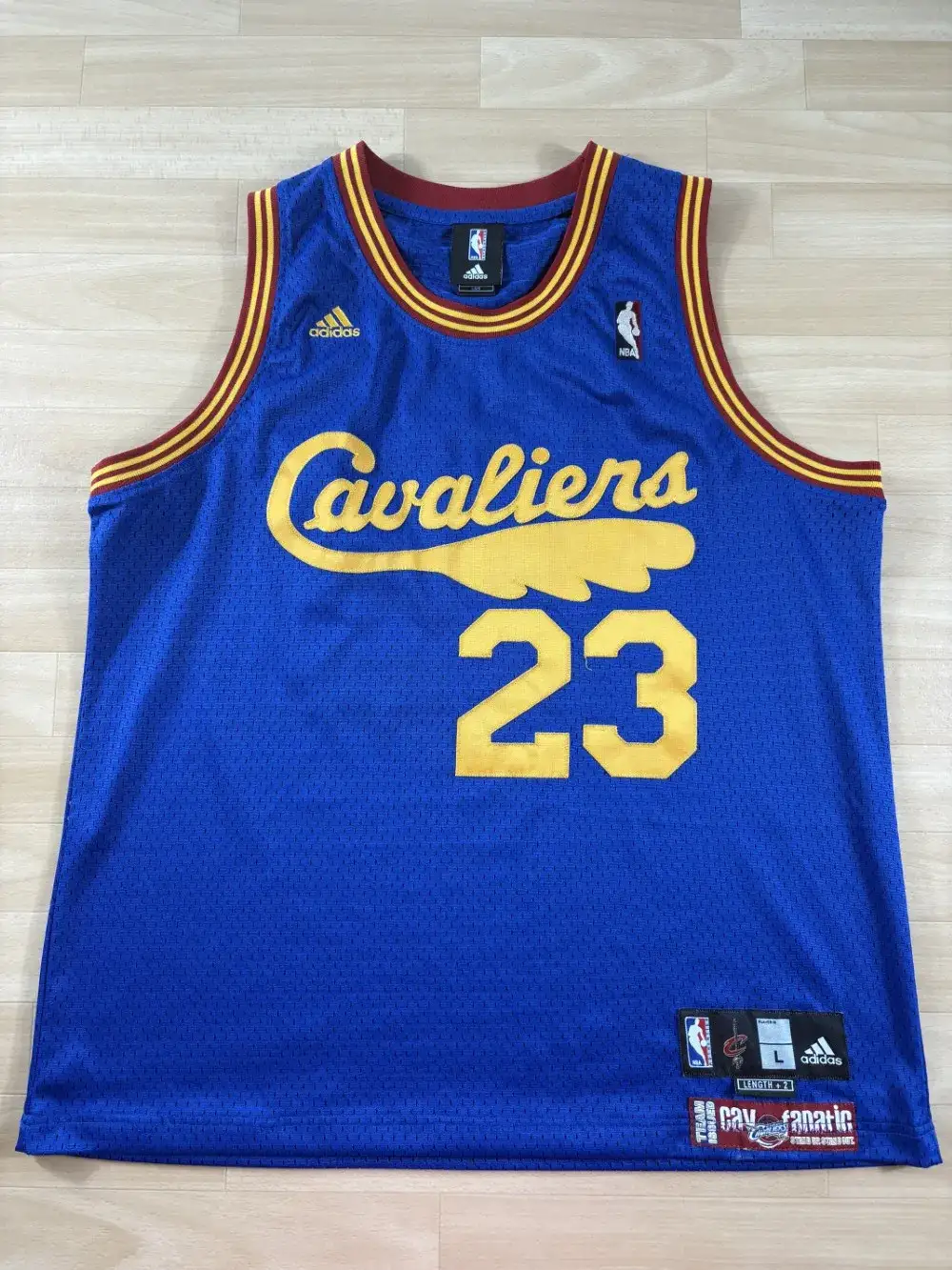 Maillot NBA LeBron James Cleveland Cavaliers 2008-2009 authentique face avant