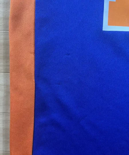 Détail accroc Maillot NBA Jeremy Lin New York Knicks 2011-2012