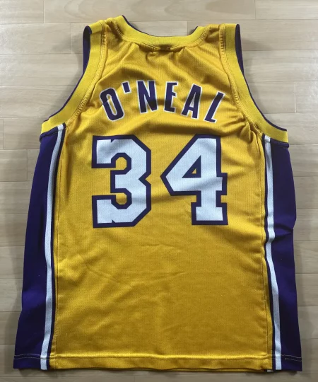 Maillot NBA Shaquille O'neale Los Angeles Lakers 1999-2004 dos nom et numéro