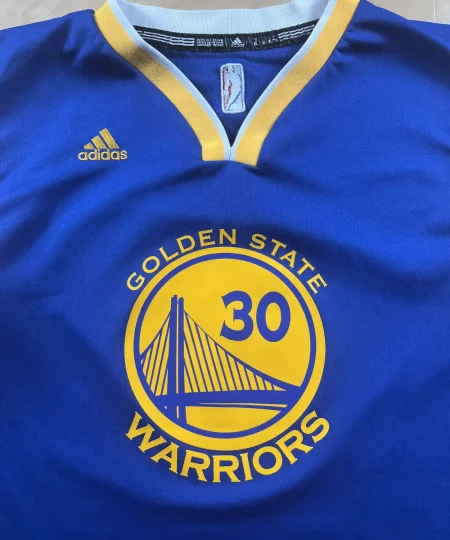 Zoom avant Maillot NBA Stephen Curry Golden State Warriors 2010-2017