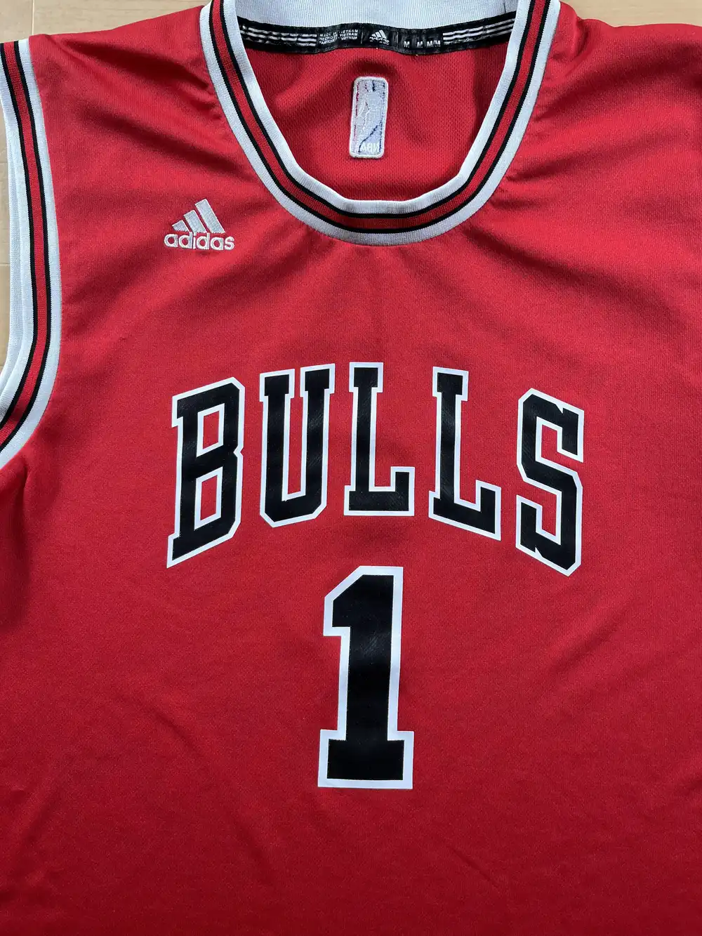 Zoom avant Maillot NBA Derrick Rose Chicago Bulls 2010-2016
