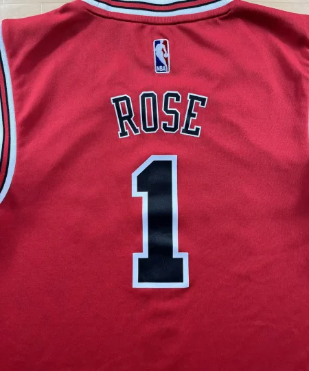 Zoom arrière Maillot NBA Derrick Rose Chicago Bulls 2010-2016