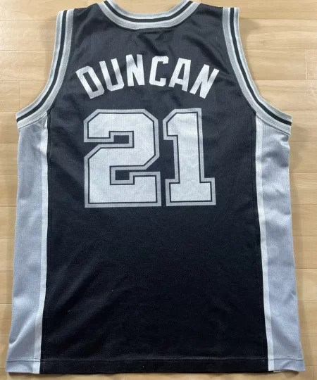 Maillot NBA Tim Duncan San Antonio Spurs 2003-2007 dos nom et numéro