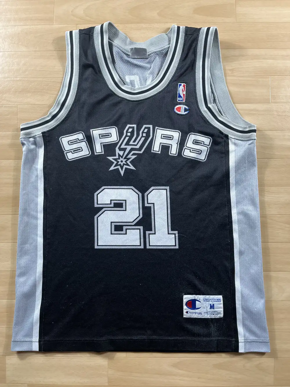 Maillot NBA Tim Duncan San Antonio Spurs 2003-2007 authentique face avant