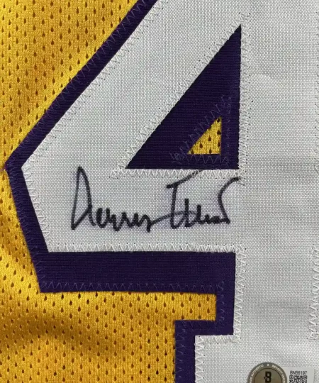 Zoom dédicage Maillot NBA Jerry West (dédicacé) Los Angeles Lakers 1960-1974