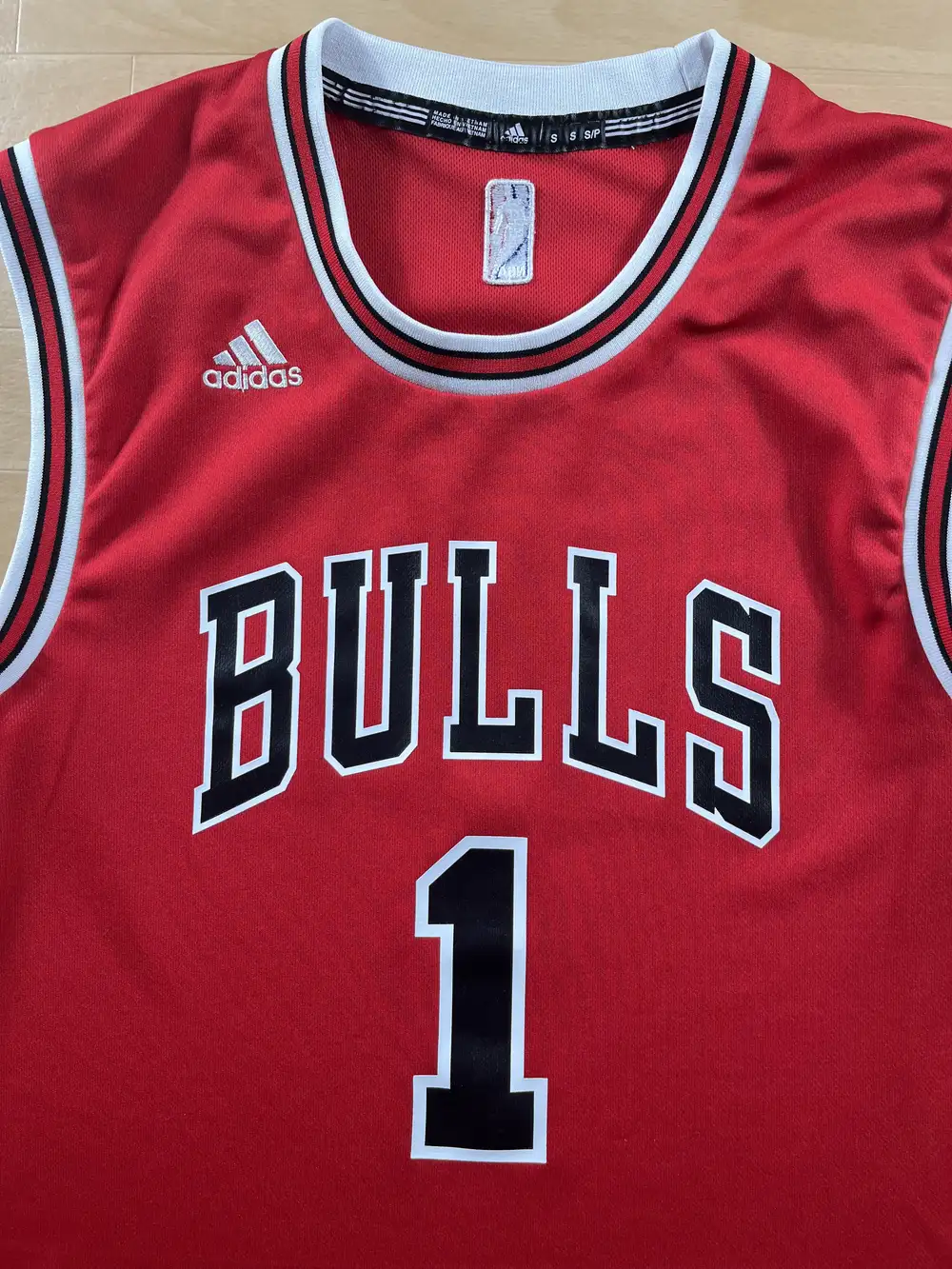 Zoom avant Maillot NBA Derrick Rose Chicago Bulls 2010-2016