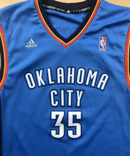 Zoom avant Maillot NBA Kevin Durant Oklahoma City Thunder 2010-2016