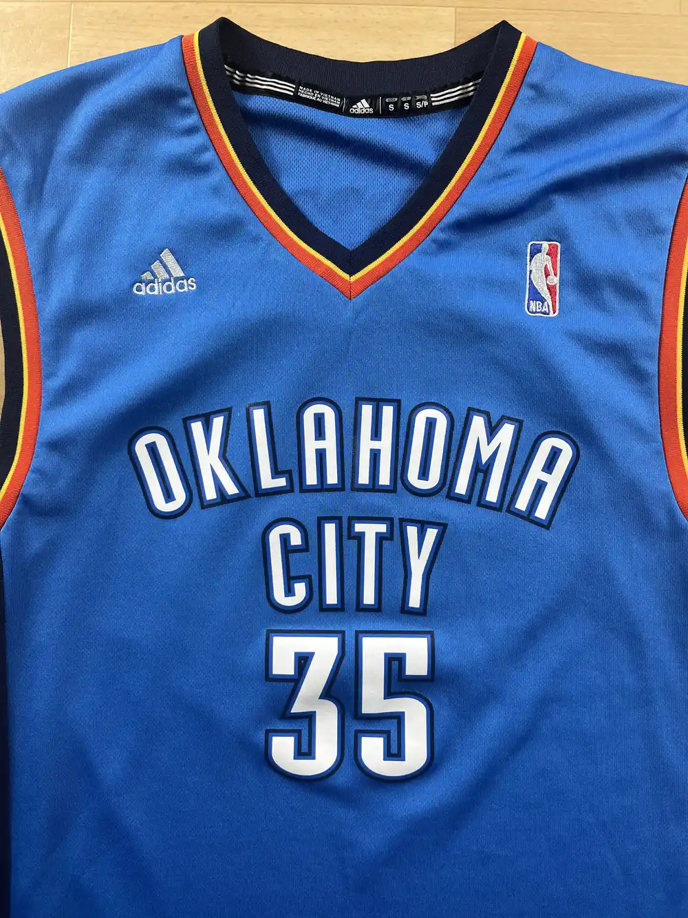 Zoom avant Maillot NBA Kevin Durant Oklahoma City Thunder 2010-2016