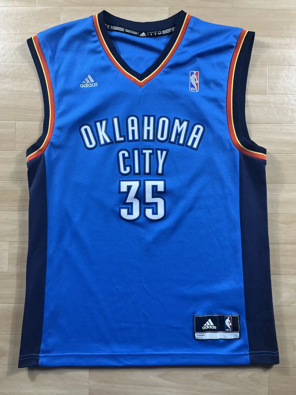 Maillot NBA Kevin Durant Oklahoma City Thunder 2010-2016 authentique face avant