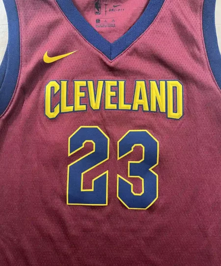 Zoom avant Maillot NBA LeBron James Cleveland Cavaliers 2017-2018