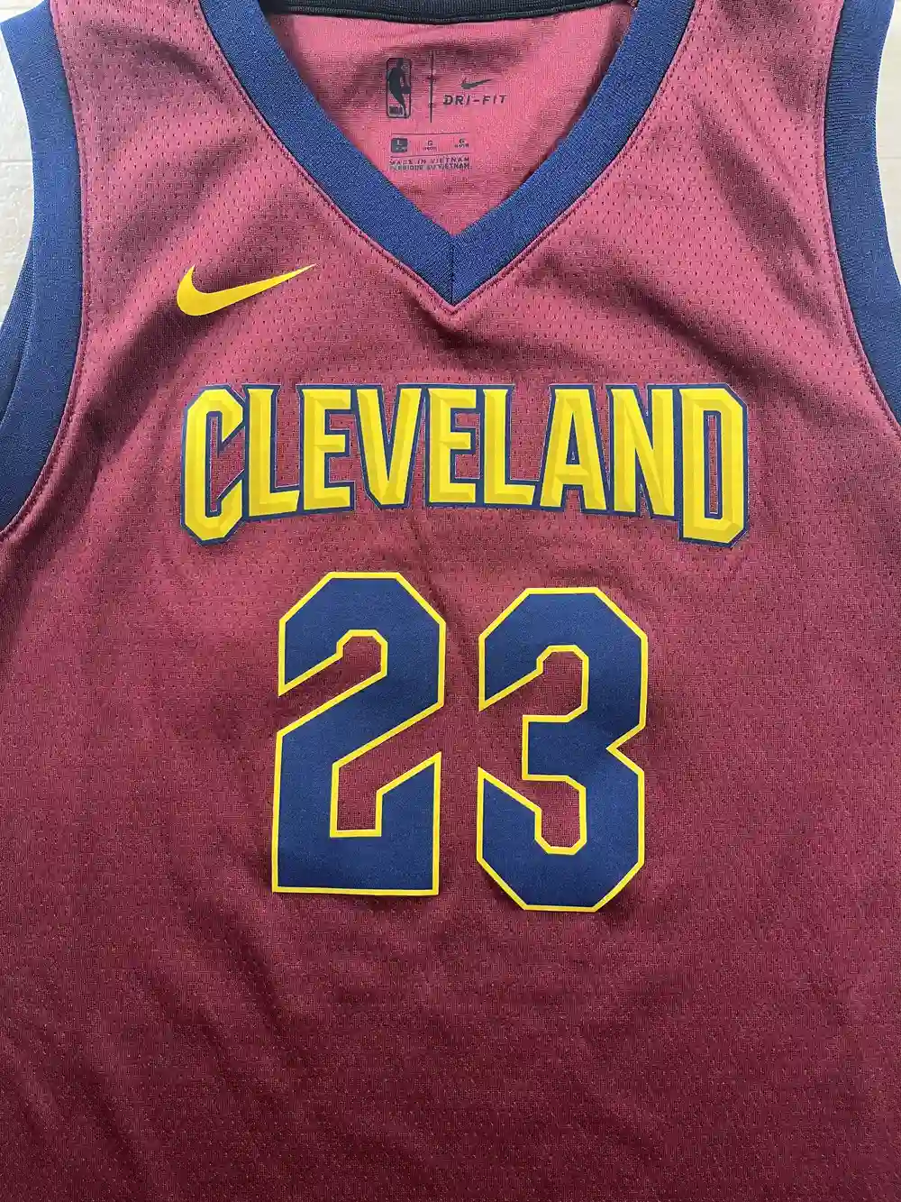 Zoom avant Maillot NBA LeBron James Cleveland Cavaliers 2017-2018