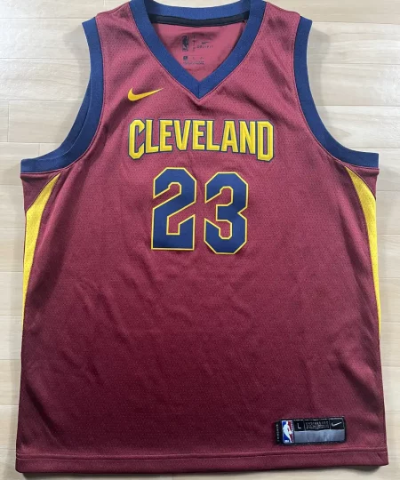 Maillot NBA LeBron James Cleveland Cavaliers 2017-2018 authentique face avant