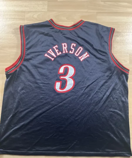 Maillot NBA Allen Iverson Philadelphia 76ers (Version US) 2000-2002 dos nom et numéro