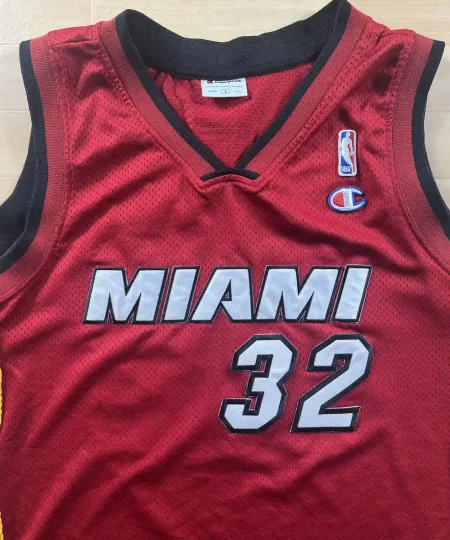 Zoom avant Maillot NBA Shaquille O'Neale Miami Heat 2004-2008